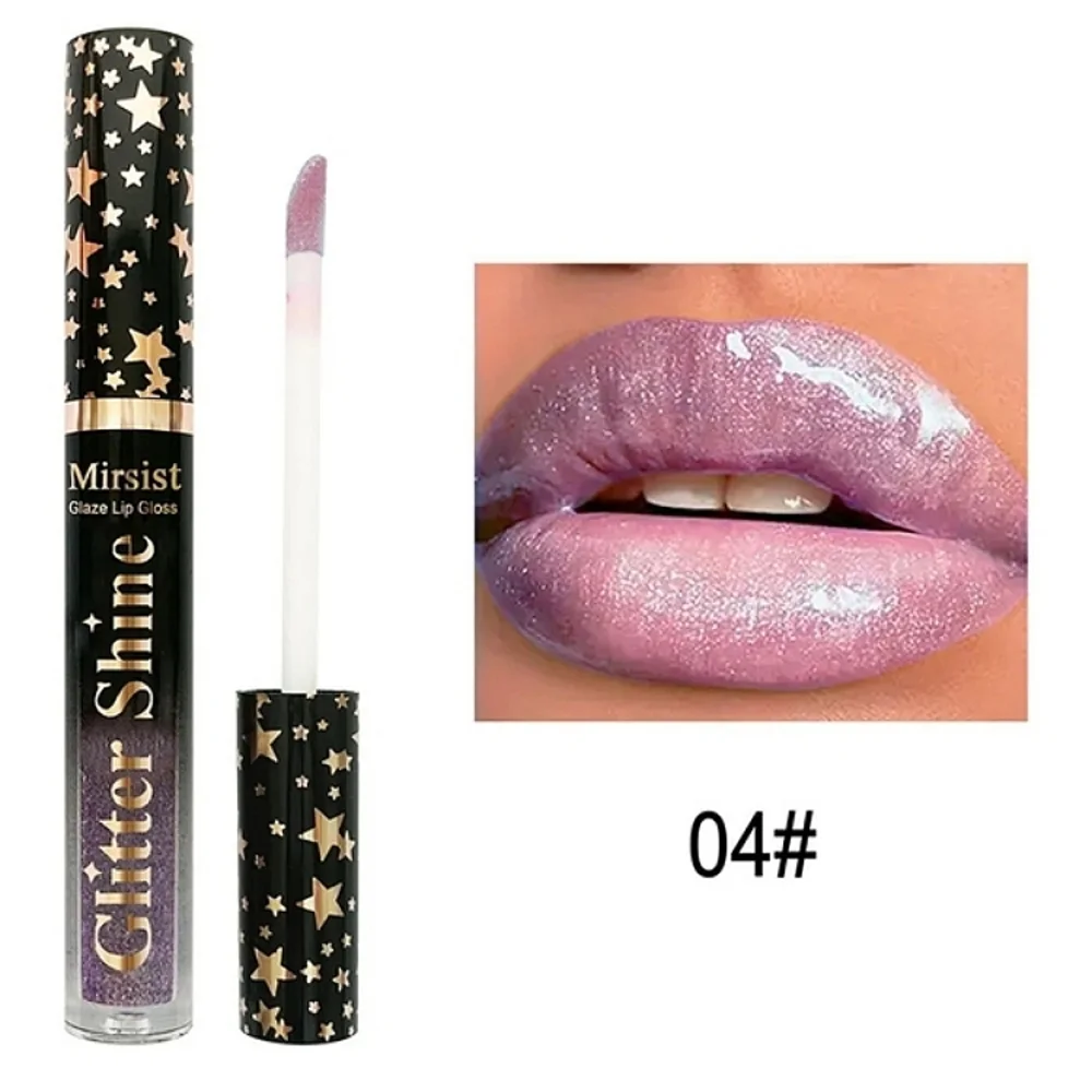 🆕GLITTER GLAZE HIGH SHINE FULL COVERAGE SHIMMER LIPGLOSS BOXED SET OF 6